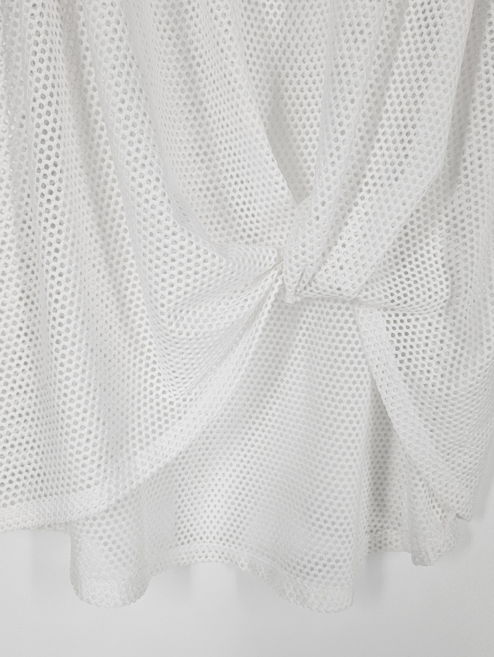 Nylora Mesh Ringer Knot Front Tank Top - Picture 10 of 14